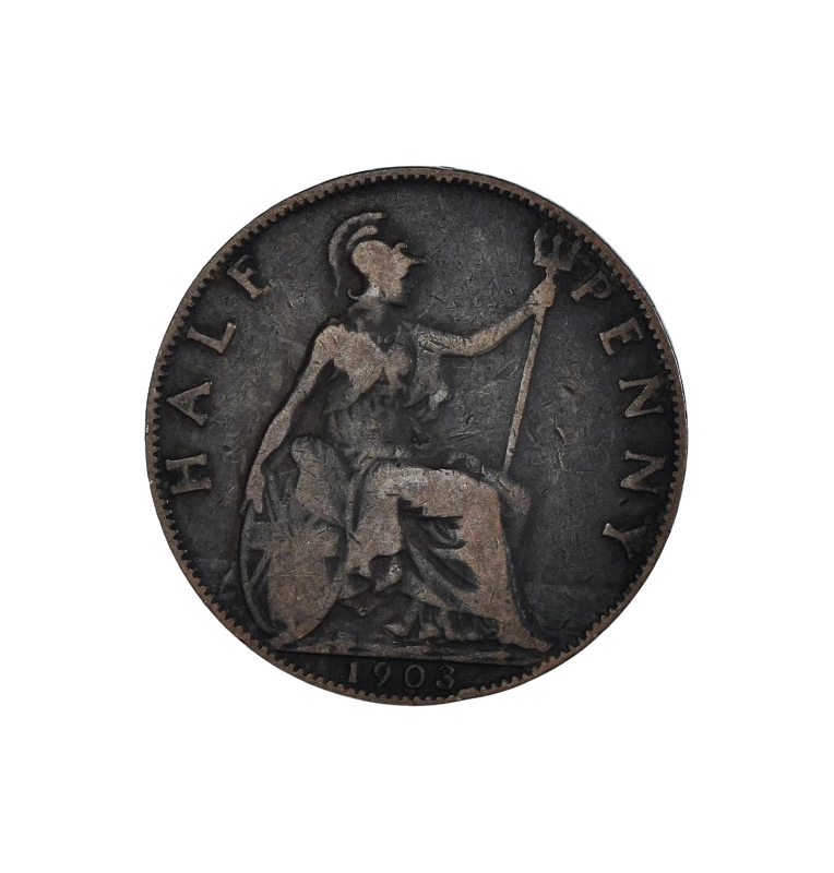 Gran Bretaña 1/2 Penny 1903 KM 793.2. NO UNC
